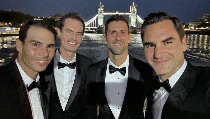 "Большая тройка" и какой-то клоун": Маррей поделился фото со звездами мирового тенниса