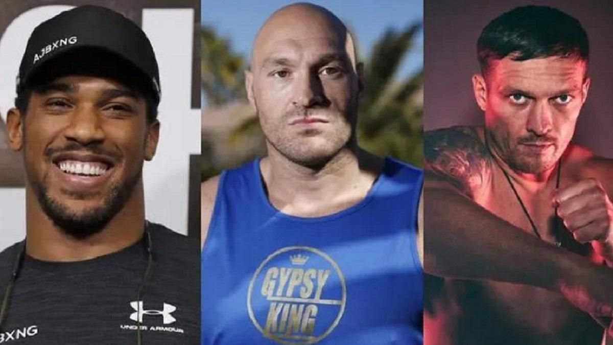 Джошуа, Ф'юрі та Усик / Колаж з Twitter Джошуа, Ф'юрі та Усик / Колаж з Twitter