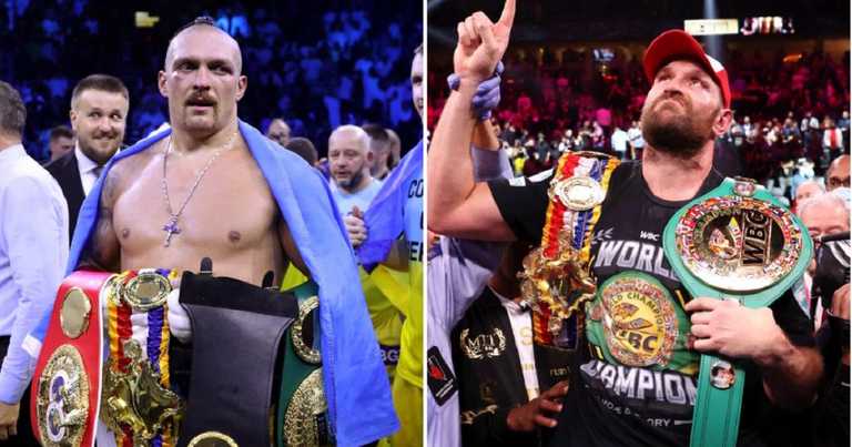 Олександр Усик і Тайсон Ф'юрі / Колаж Metro Олександр Усик і Тайсон Ф'юрі / Колаж Metro