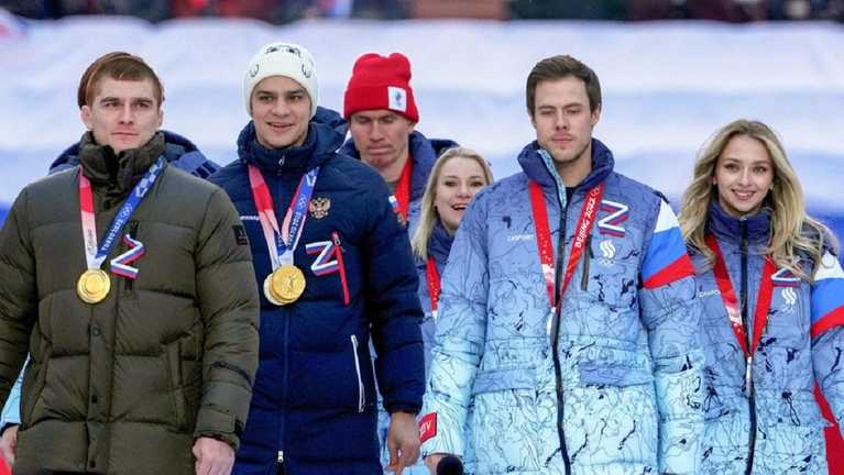 Російські олімпійці виступили з підтримкою путіна / Фото ТАСС
