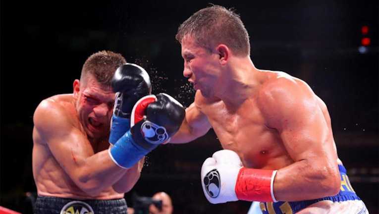 Дерев'янченко – Головкін / фото DAZN Дерев'янченко – Головкін / фото DAZN