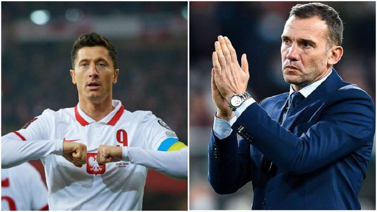 Роберт Лєвандовскі та Андрій Шевченко/ Колаж Спорт 24