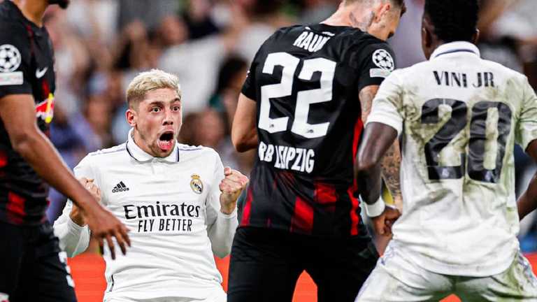 Вальверде забив РБ Лейпциг / Twitter мадридців Вальверде забив РБ Лейпциг / Twitter мадридців