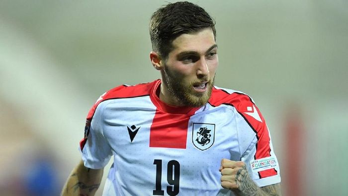 Цитаишвили забил дебютный гол за Грузию и помог новой сборной повыситься в Лиге наций