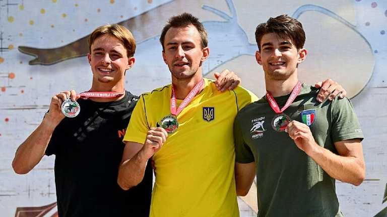 Богдан Колмаков тріумфував на етапі Кубка світу-2022 в Софії / Фото Twitter Богдан Колмаков тріумфував на етапі Кубка світу-2022 в Софії / Фото Twitter