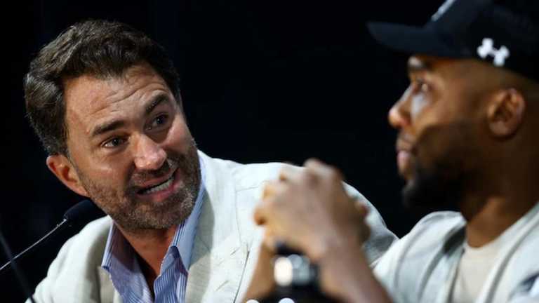 Едді Хірн та Ентоні Джошуа / фото з відкритих джерел Едді Хірн та Ентоні Джошуа / фото з відкритих джерел