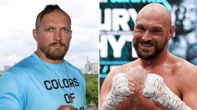 Усик – Ф'юрі / Колаж з відкритих джерел Усик – Ф'юрі / Колаж з відкритих джерел