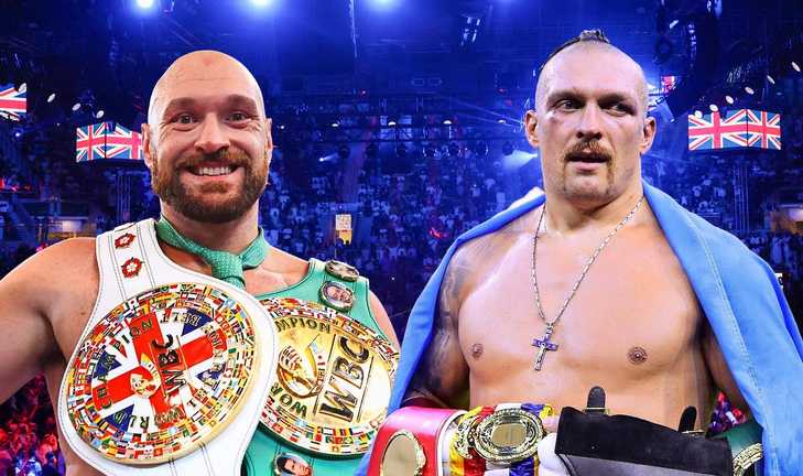 Усик проти Ф’юрі / фото talksport Усик проти Ф’юрі / фото talksport