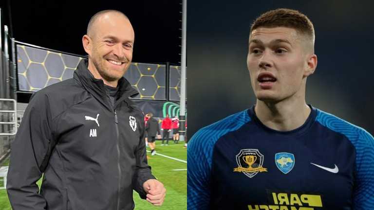 Манджаратті та Довбик / фото СК Дніпро -1 Манджаратті та Довбик / фото СК Дніпро -1