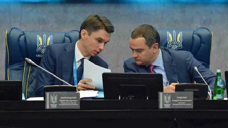 Юрий Записоцкий и Андрей Павелко / Фото ФФУ Юрий Записоцкий и Андрей Павелко / Фото ФФУ