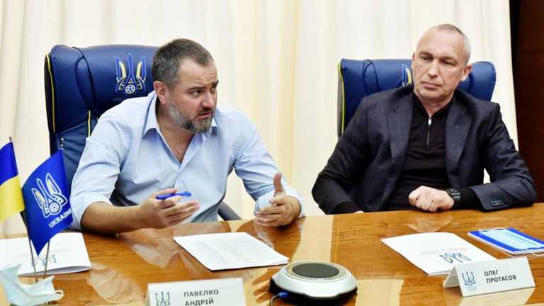 Павелко и Протасов / фото УАФ Павелко и Протасов / фото УАФ