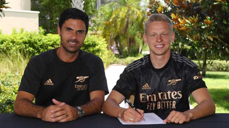 Олександр Зінченко та Мікель Артета / Фото ФК Арсенал Олександр Зінченко та Мікель Артета / Фото ФК Арсенал