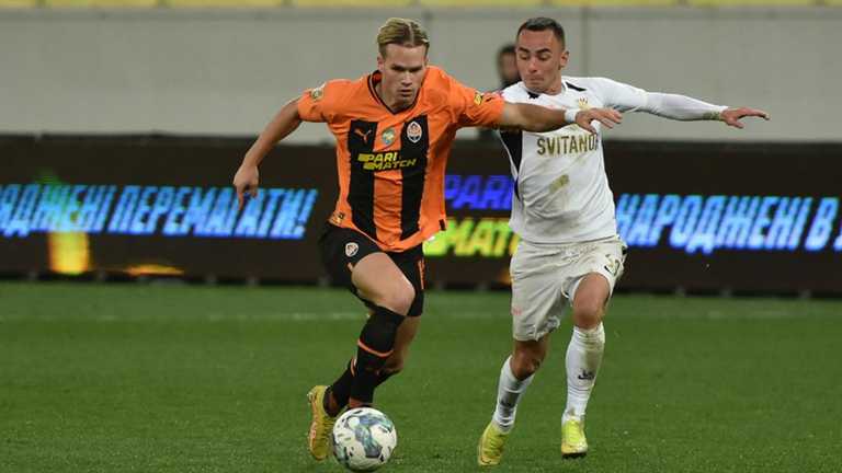 Мудрик у матчі з Колосом / фото ФК Шахтар Мудрик у матчі з Колосом / фото ФК Шахтар