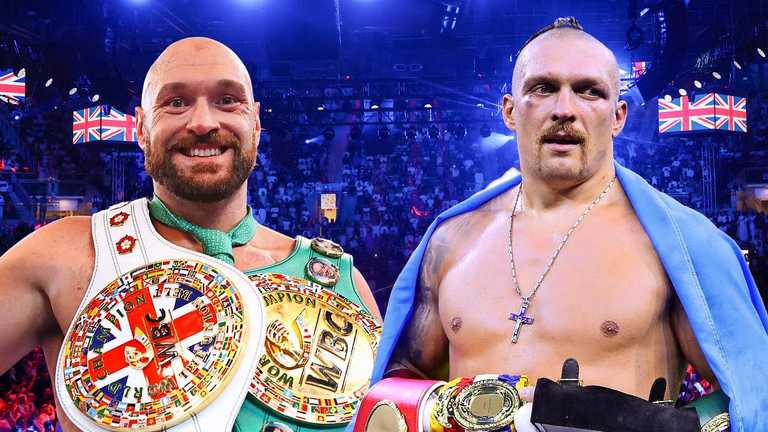 Усик против Фьюри / фото talksport Усик против Фьюри / фото talksport