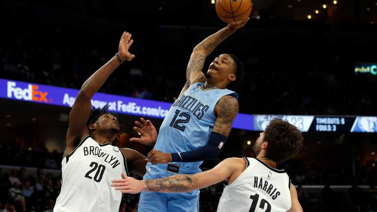 Джа Морант проти Брукліна / Фото LATimes Джа Морант проти Брукліна / Фото LATimes