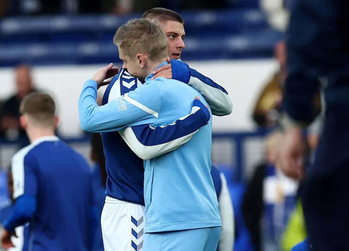 Зинченко и Миколенко / Фото ФК Эвертон