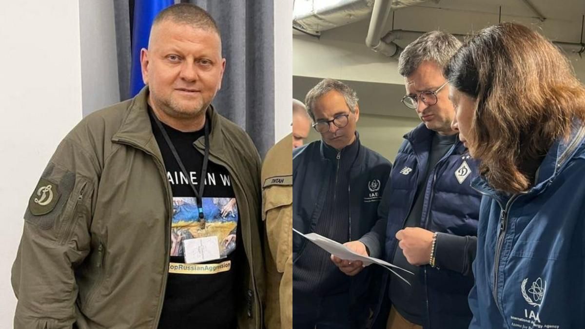 Залужний та Кулеба з символікою Динамо / фото з відкритих джерел