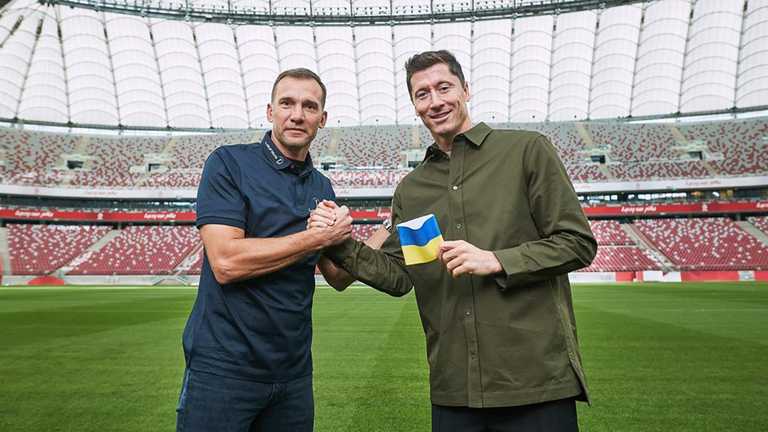 Шевченко та Лєвандовскі / фото з соцмереж Шевченко та Лєвандовскі / фото з соцмереж