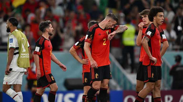 Бельгія зганьбилася у матчі проти Марокко / фото AFP