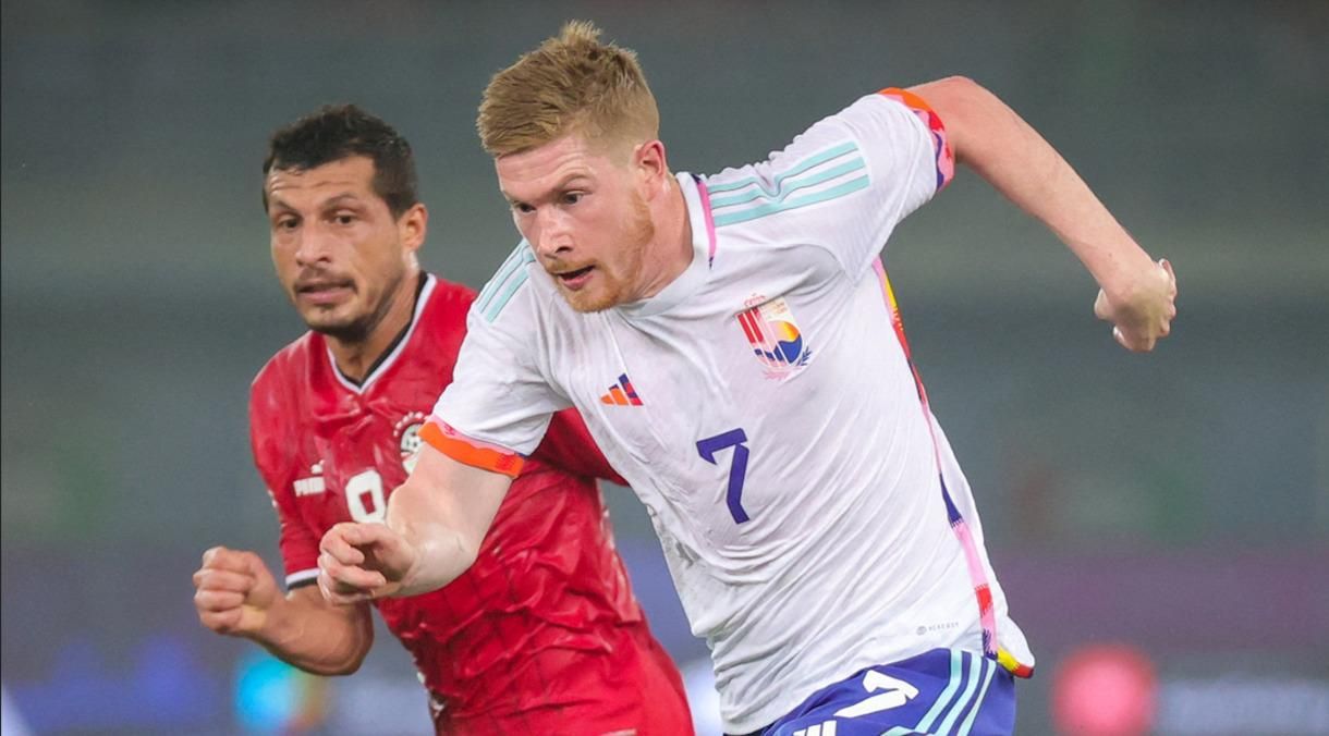 Сборная Бельгии в выездной форме на матче с Египтом / фото из открытых источников