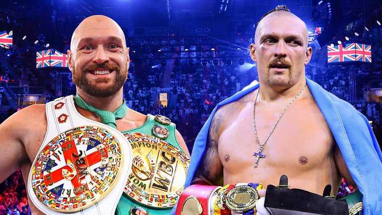 Усик – Ф'юрі / Колаж з відкритих джерел Усик – Ф'юрі / Колаж з відкритих джерел