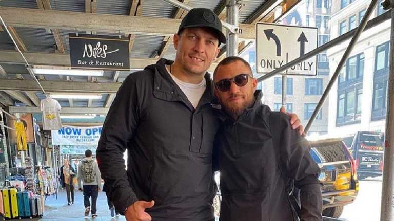 Александр Усик и Василий Ломаченко / Фото из Telegram