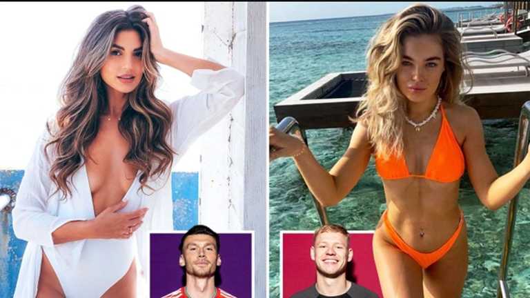 Девушки футболистов сборной Уэльса / Коллаж The Sun Девушки футболистов сборной Уэльса / Коллаж The Sun