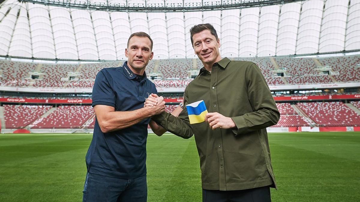 Шевченко и Левандовски / фото из соцсетей