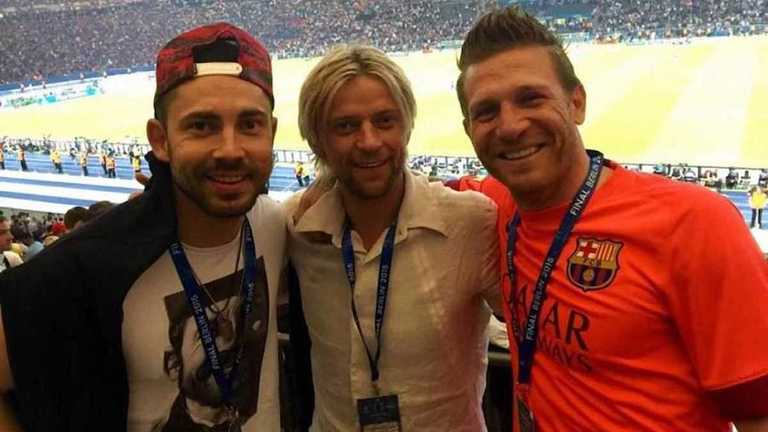 Бедняков, Тимощук и Воронин на матче ЛЧ / фото из соцсетей Бедняков, Тимощук и Воронин на матче ЛЧ / фото из соцсетей