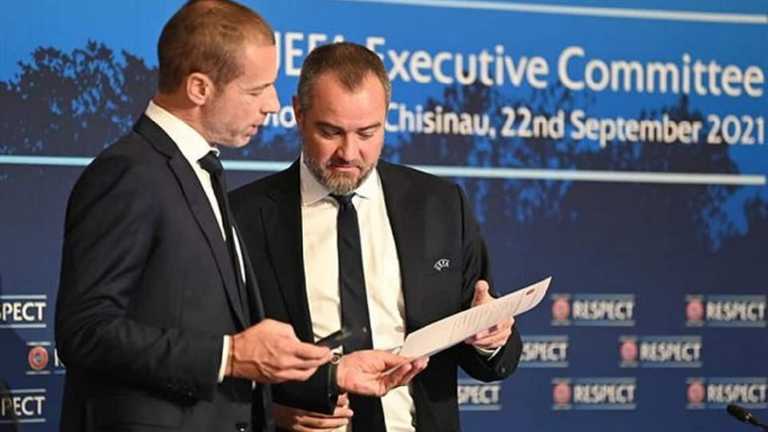 Павелко з президентом УЄФА Чеферіном / фото УЄФА Павелко з президентом УЄФА Чеферіном / фото УЄФА