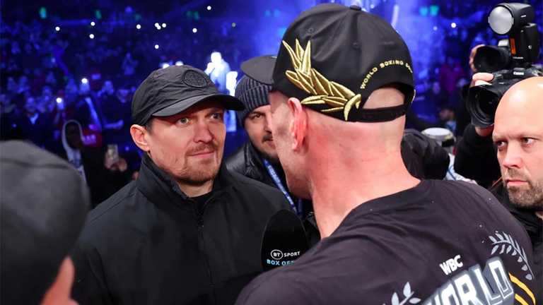 Усик против Фьюри / фото из соцсетей Усик против Фьюри / фото из соцсетей