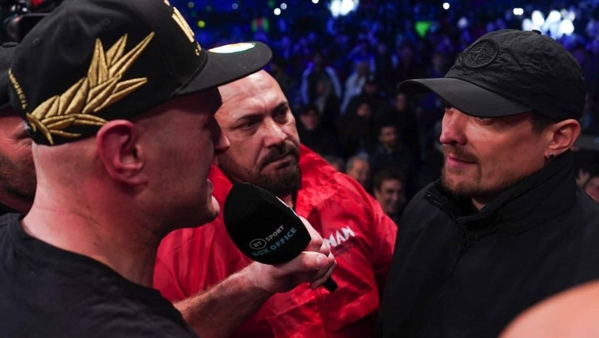 Олександр Усик і Тайсон Ф'юрі / Фото Queensberry Promotions Олександр Усик і Тайсон Ф'юрі / Фото Queensberry Promotions