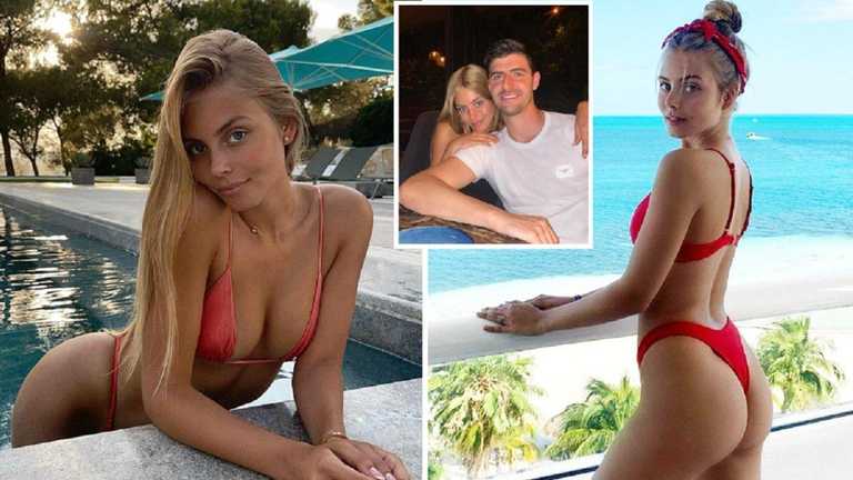 Тібо Куртуа з нареченою / Колаж The Sun Тібо Куртуа з нареченою / Колаж The Sun