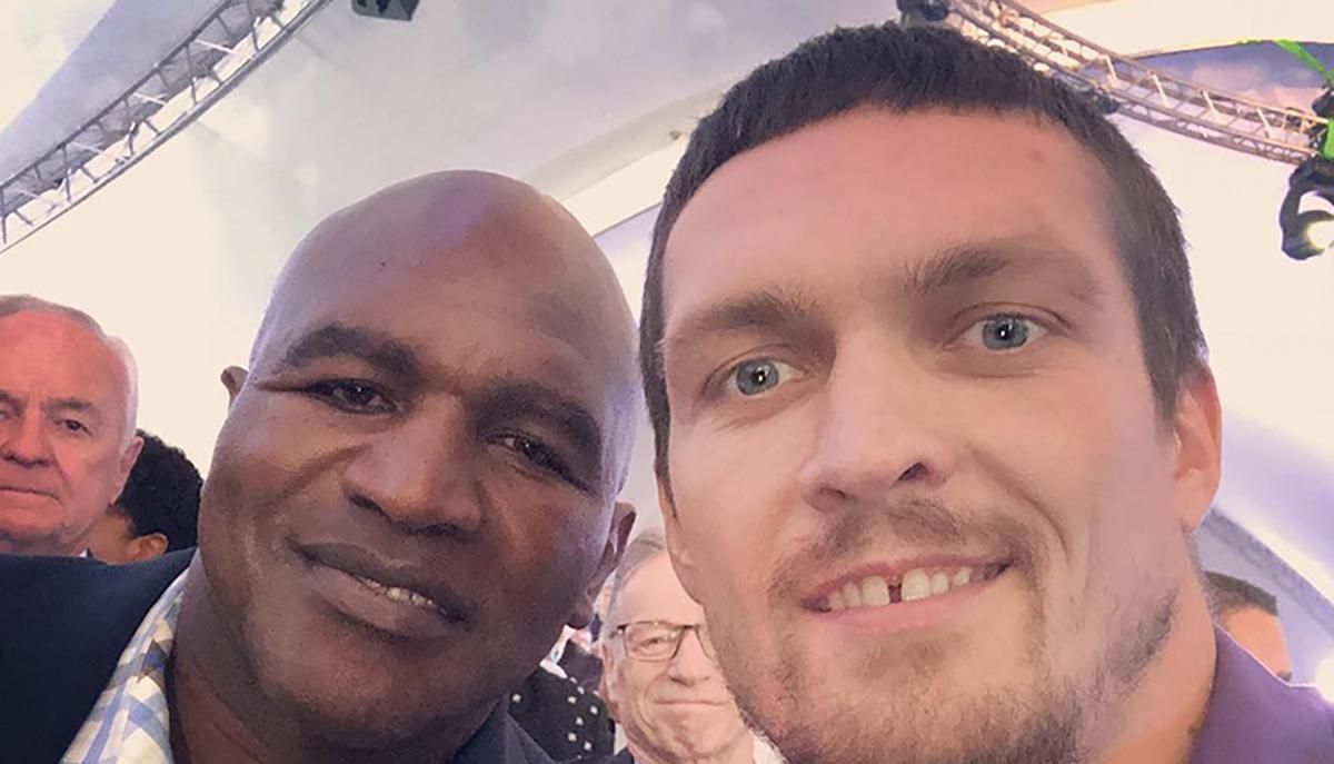 Холіфілд та Усик / фото з соцмереж