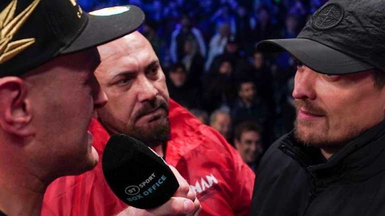 Фьюри и Усик / фото Queensberry Promotions Фьюри и Усик / фото Queensberry Promotions