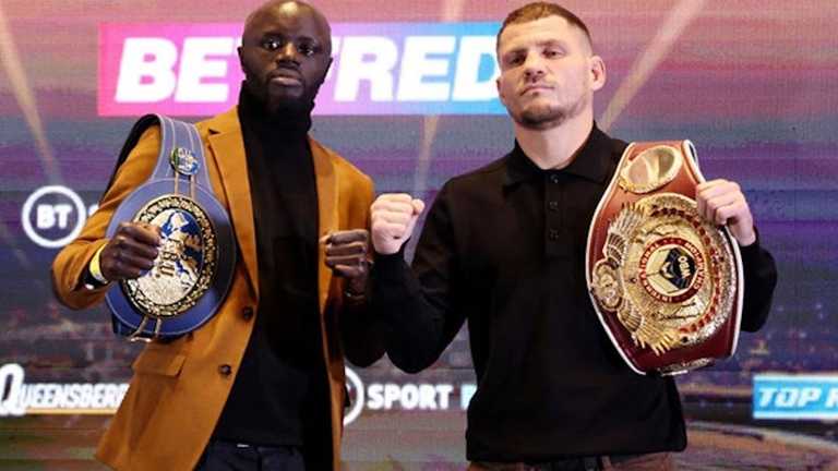 Менді та Берінчик на битві поглядів / фото K2 Promotions Менді та Берінчик на битві поглядів / фото K2 Promotions