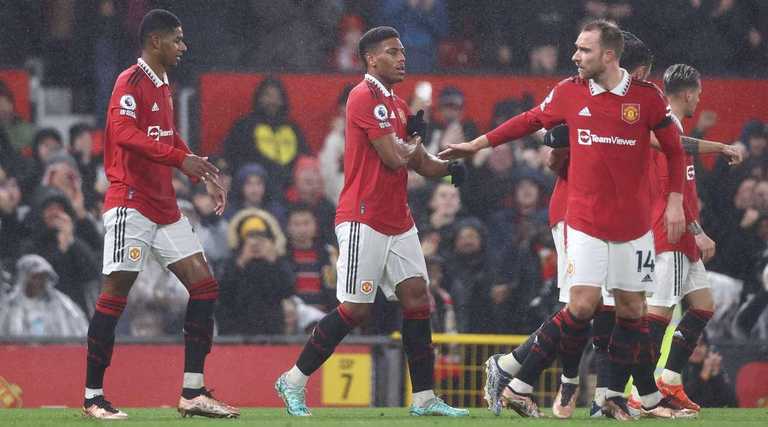 Манчестер Юнайтед разобрался с Ноттингем Форестом / фото AFP Манчестер Юнайтед разобрался с Ноттингем Форестом / фото AFP