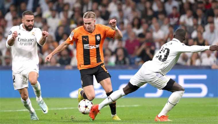 Михаил Мудрик в матче с Реалом / фото из открытых источников Михаил Мудрик в матче с Реалом / фото из открытых источников