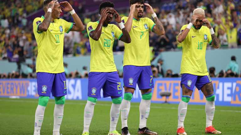 Бразилия празднует / Фото ФИФА