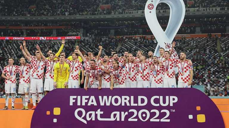 Хорватія завоювала бронзу ЧС-2022 / фото AFP Хорватія завоювала бронзу ЧС-2022 / фото AFP