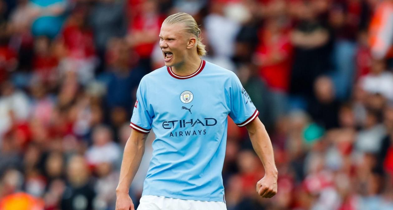 Холанд забил очередной гол за Манчестер Сити / AFP