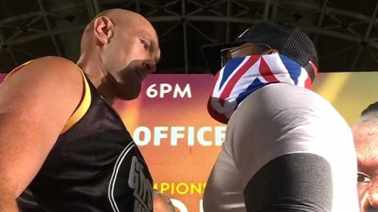 Фьюри – Чисора / Скриншот из трансляции Фьюри – Чисора / Скриншот из трансляции