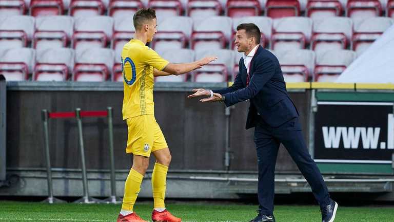 Данило Сікан і Руслан Ротань / Фото УАФ Данило Сікан і Руслан Ротань / Фото УАФ