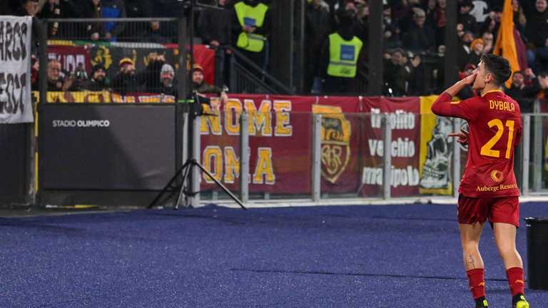 Дібала забив вирішальний гол / Фото ФК Рома Дібала забив вирішальний гол / Фото ФК Рома