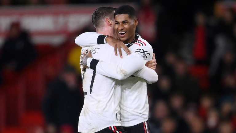 Манчестер Юнайтед разгромил Ноттингем Форест / фото AFP Манчестер Юнайтед разгромил Ноттингем Форест / фото AFP