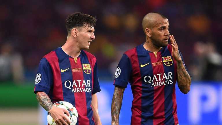 Ліонель Мессі та Дані Алвес / Фото ФК Барселона Ліонель Мессі та Дані Алвес / Фото ФК Барселона