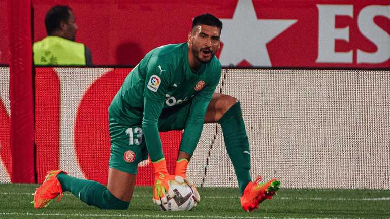 Гассанига не удержал ворота Жироны сухими / Фото ФК Жирона Гассанига не удержал ворота Жироны сухими / Фото ФК Жирона