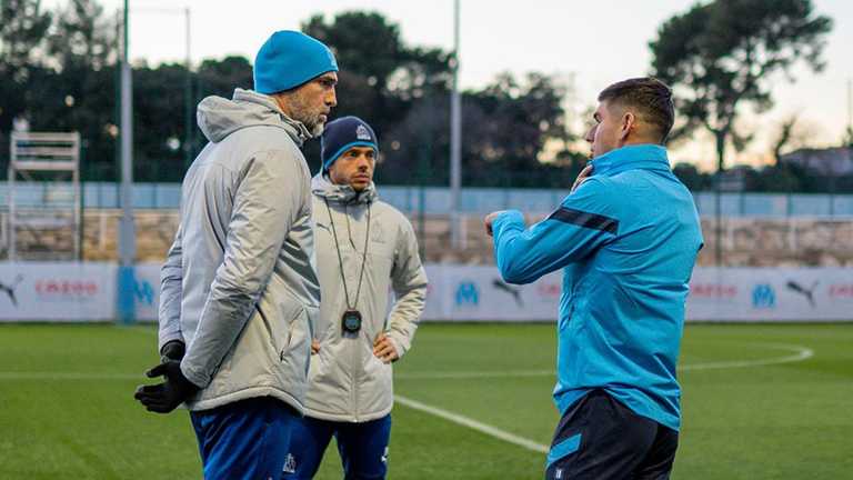 Маліновський і Тудор на тренуванні / фото ФК Марсель Маліновський і Тудор на тренуванні / фото ФК Марсель