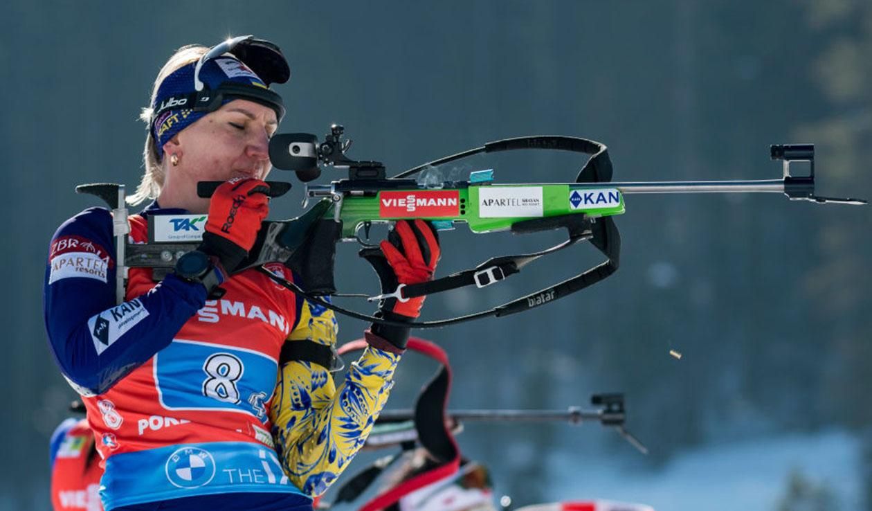 Олена Білосюк не змогла витягти Україну в топ-10 / фото IBU