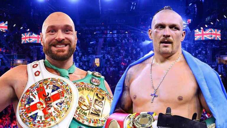 Ф'юрі та Усик / фото talksport Ф'юрі та Усик / фото talksport